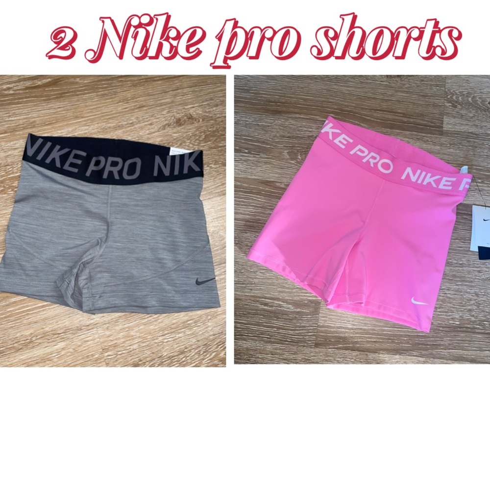 Nike Pro Shorts Duo - Black and Pink